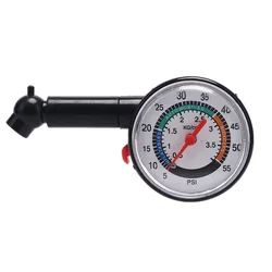 0-50 Psi Dial Wheel Tire Tyre Gauge Meter Pressure Measure Tester  Safe And Durable For Cars, Motorcycles, Bicycles Use