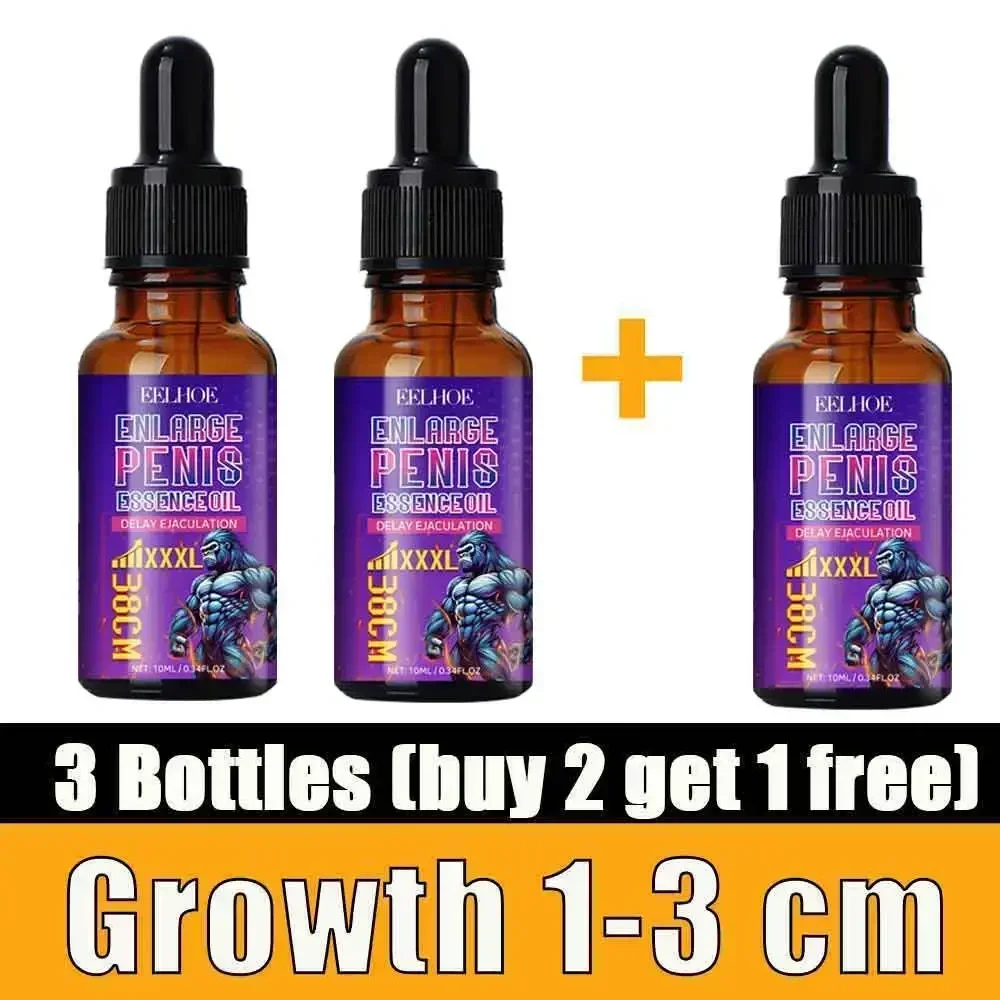 Penis Permanent Thickening, Increase XXL Growth Enlargement Massage Men's Cock Erection Lubricant Plant Extracts Massage Oil SS