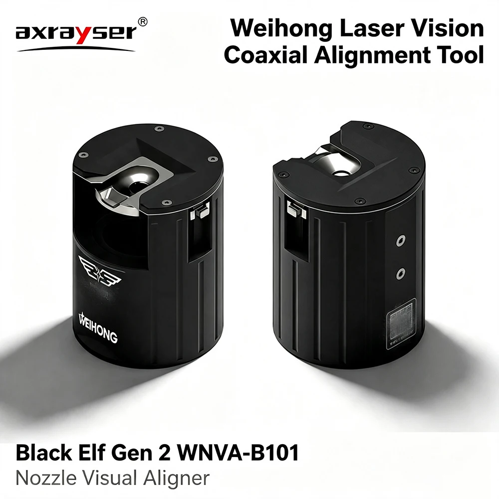 Weihong Laser Vision Coaxial Alignment Tool Black Elf Gen 2 WNVA-B101 Nozzle Visual Aligner for Raytools BOCI Laser Cutting Head