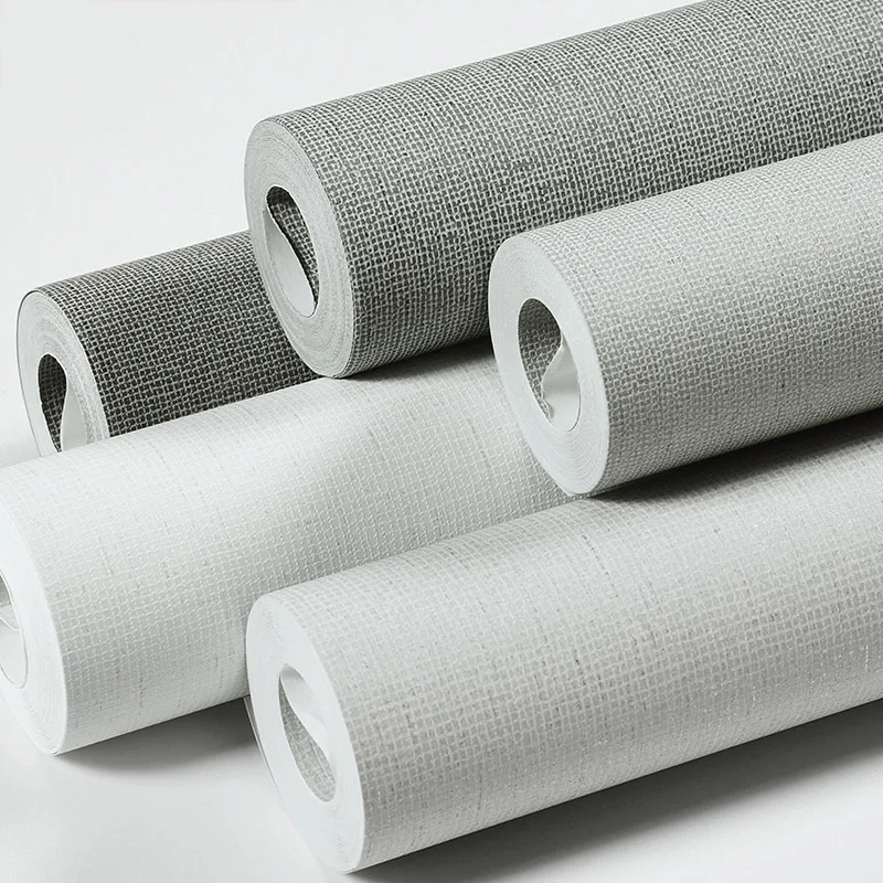 Solid Color Wallpaper Grey Tone Bedroom Modern Simple Living Room Decor Home Pure Color Non Woven Wallpaper papel tapiz