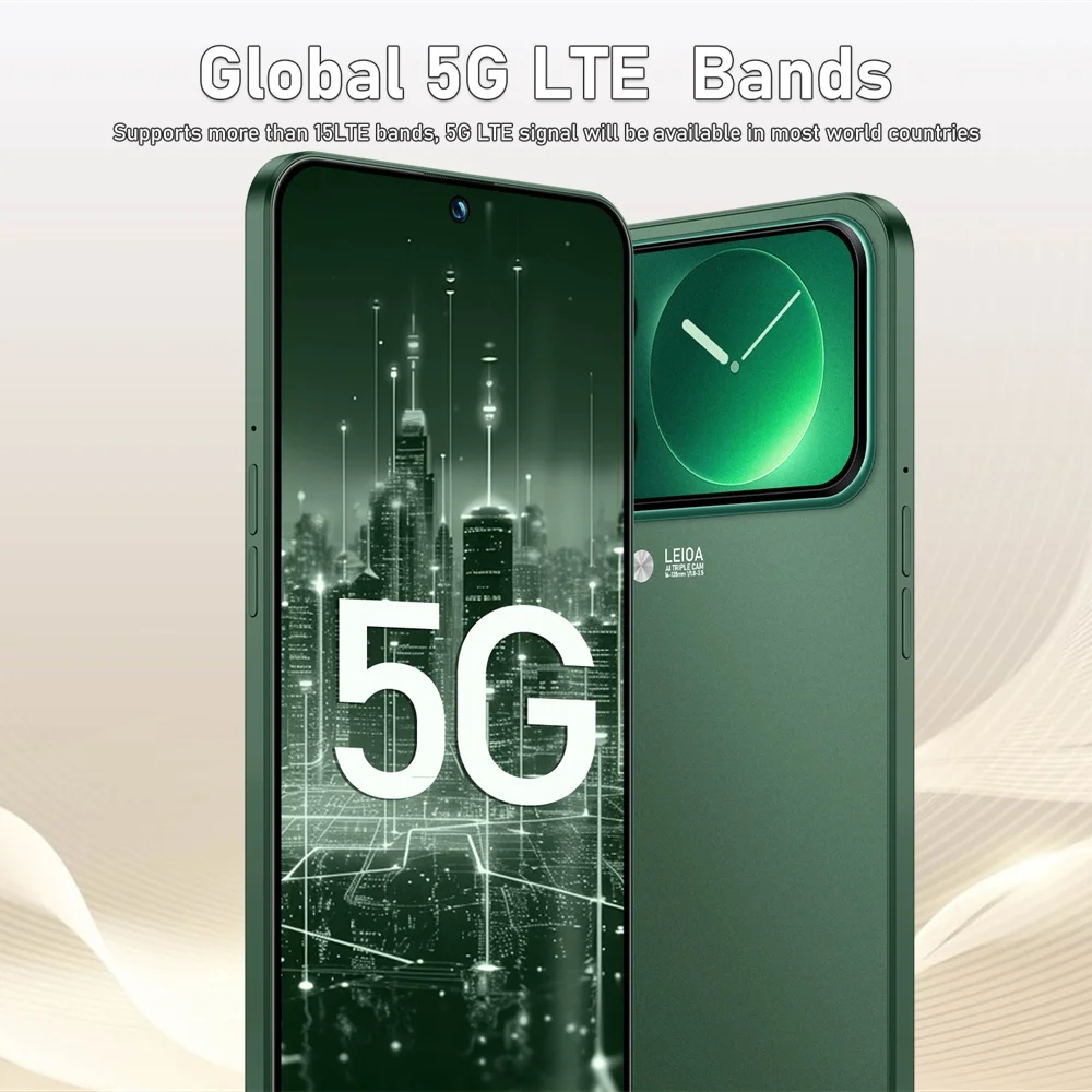 K-Touch Hot Smartphone 5G For M18 Pro Max Mobile Phones 22G+2TB Cheap Cell Phone Android Unlocked 7800mAh Battery 5G Dual Sim Card 48MP+16MP 7.3 Inch HD Full Display Face Recognition Android 15 Cell Phone