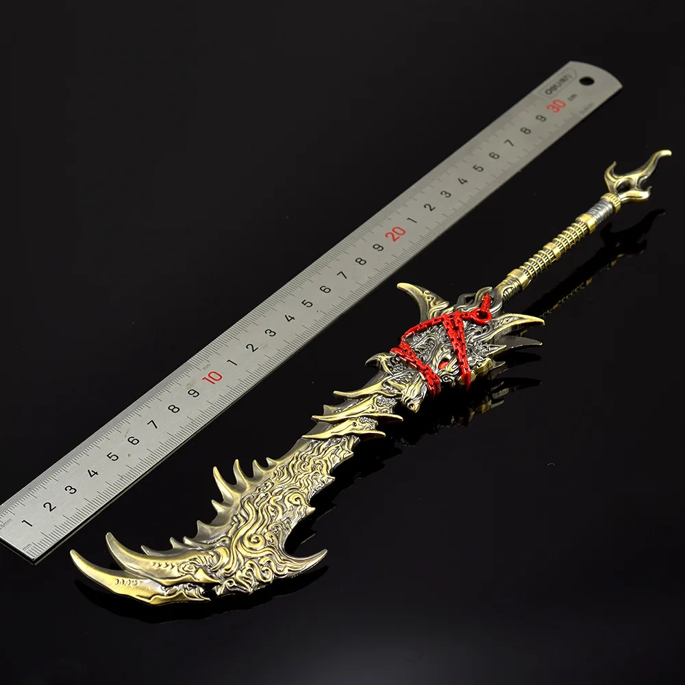 30cm Naraka Bladepoint jeu arme périphérique modèle loup céleste maître jouet épée tout en métal artisanat ornement modèle garçon cadeau