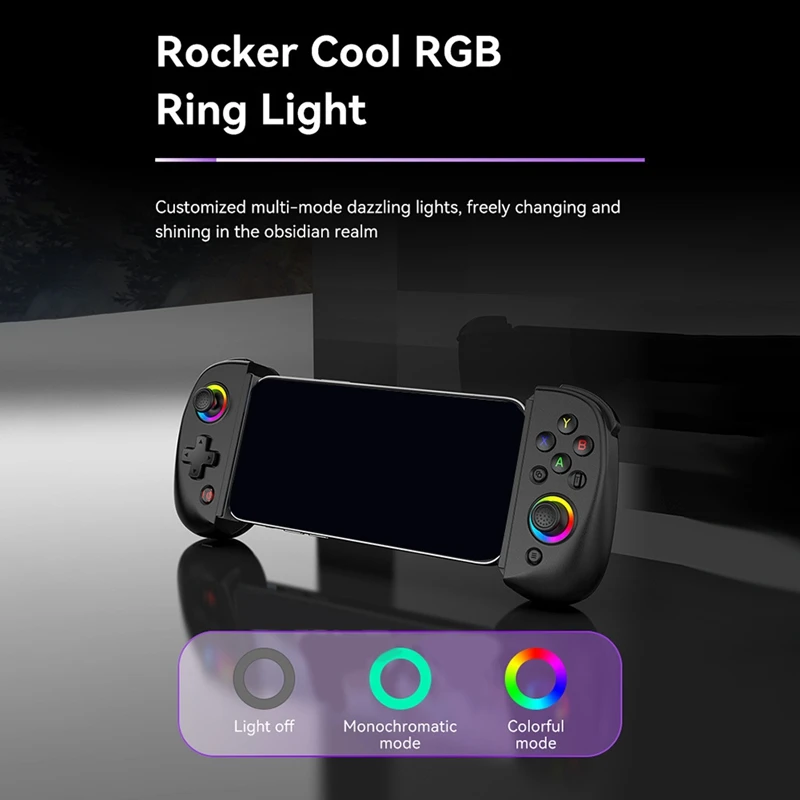 Smart-D8 estiramento móvel com luz gamepad para salão duplo sem fio bluetooth pc tablet interruptor corpo vibração aperto