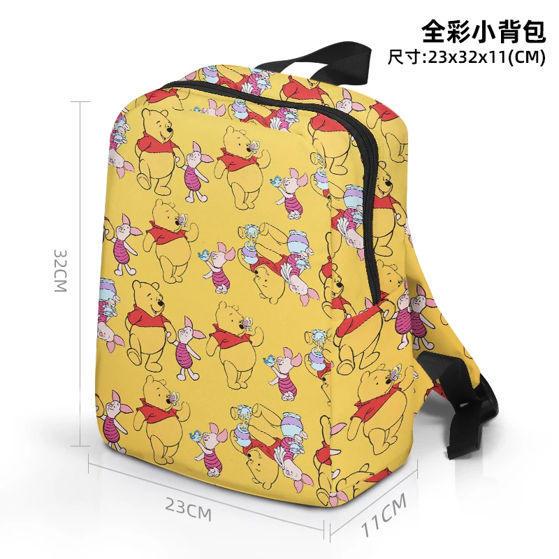 Imagem -04 - Disney Winnie Piglet Eeyore 6671 Anime Personalizado Mochila Mini Ocasional dos Desenhos Animados Crianças Bolsa Escola Presente