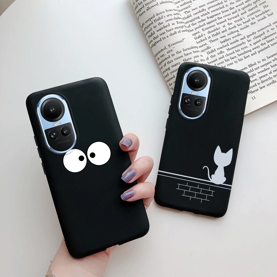 For OPPO Reno 10 Pro 5G Case CPH2525 Bumper Cute Cartoon Slim Soft TPU Protective Cover For OPPO Reno10 Pro Plus CPH2521 Funda