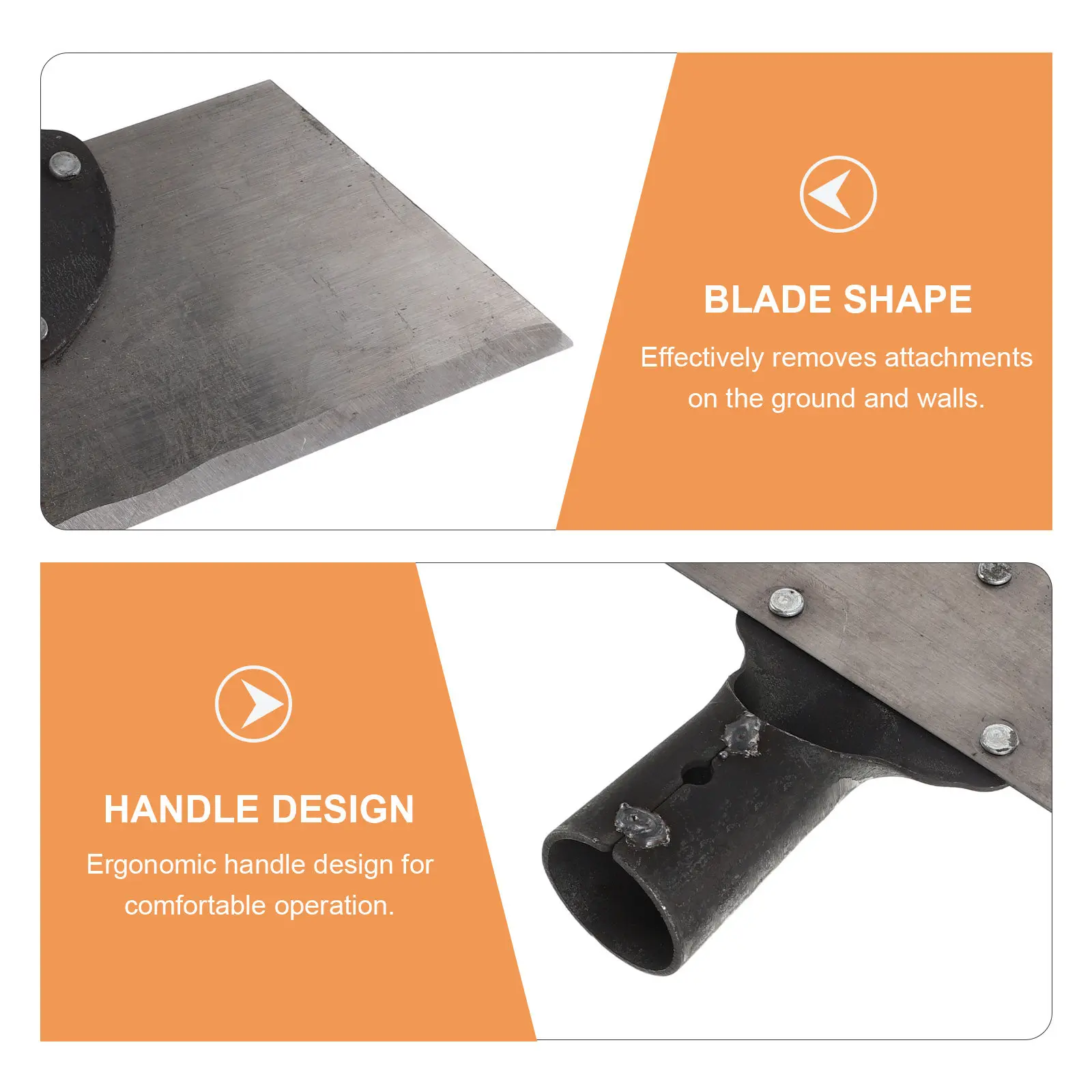 Manganese Steel Farm Dung Shovel Multi-Use Metal Cleaning Scraper Poultry Yard Tool Cement Floor Wall Scraper Agricultural Hand