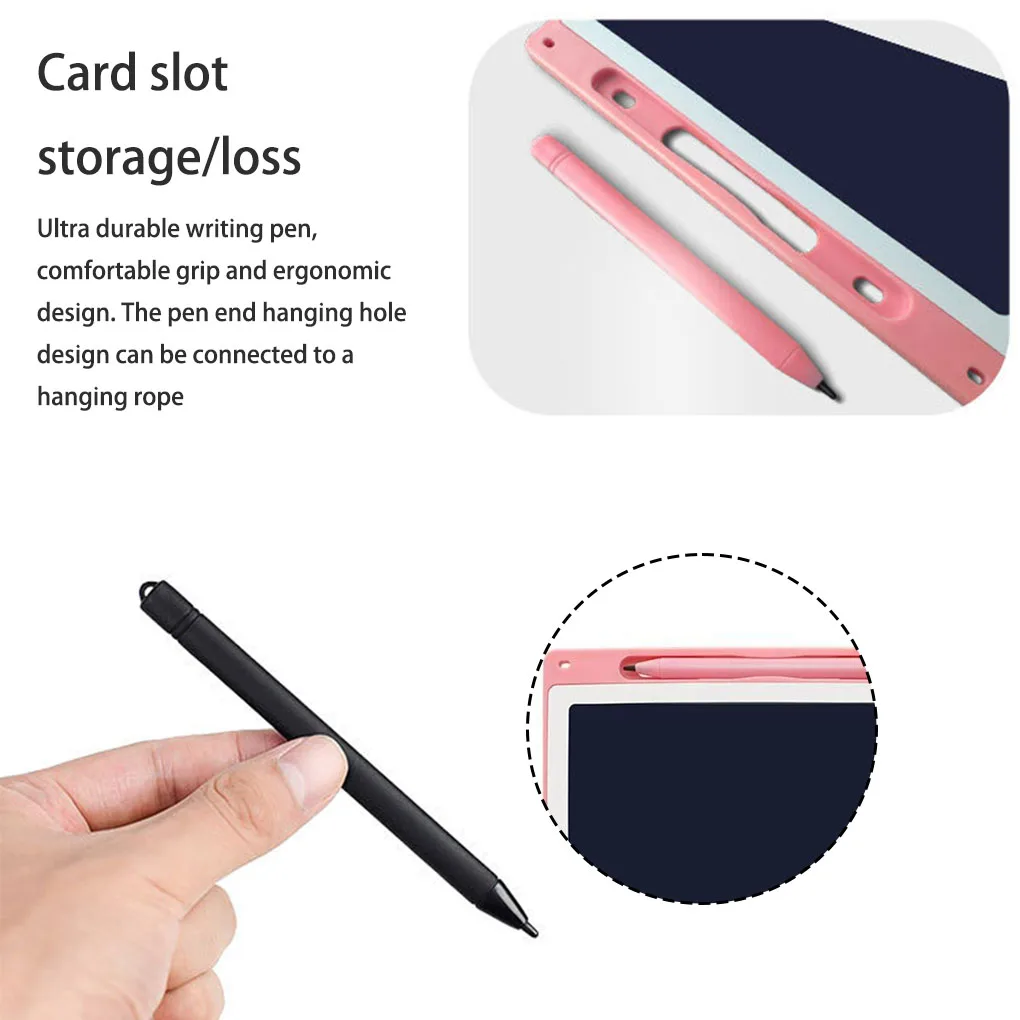 12 Inch Electronic Writing Board LCD Drawing Tablet Digital Painting Pad with Pen Brain Game Graffiti Blackboard Pink