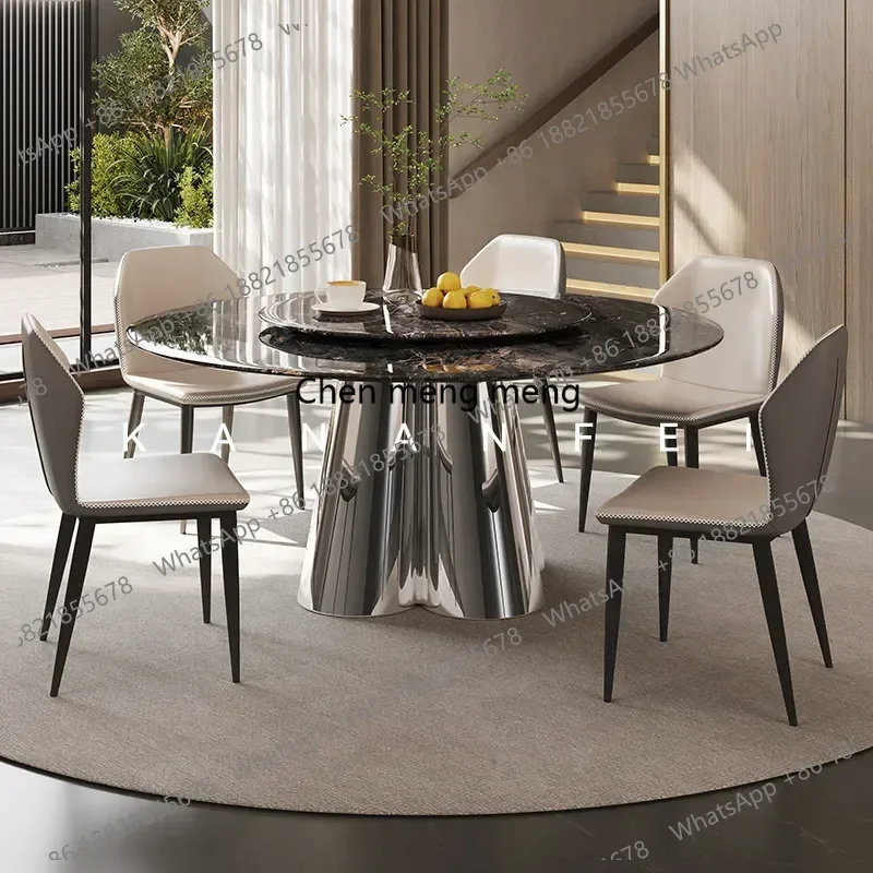 Gran oferta, mesa De Comedor limpia para salón, cocina De café, mesa De Comedor De diseño moderno nórdico De lujo, juegos De Comedor De salón De piel