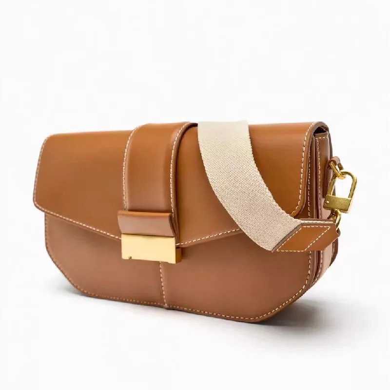 Retro female Solid Color Shoulder Crossbody Messenger Totes Bags For Women Simple Leather Handbags Ladies Underarm Bags