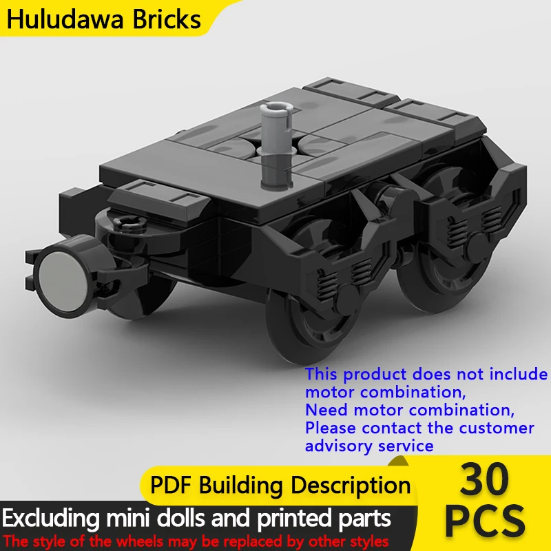 

City Car Model MOC Building Bricks US Freight Rail Cars Bogie Modular Technology Gifts Holiday Assemble Children Toys Suit