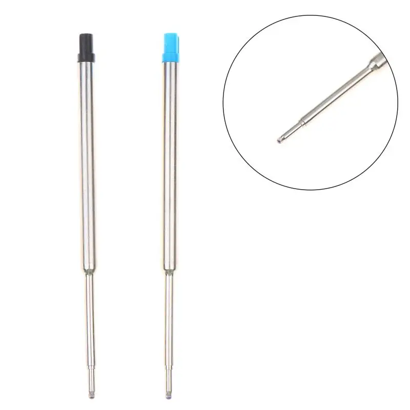 5pcs 11.2cm Ballpoint Pen Refills For Parker Pens Medium Point Blue Black Ink Rods For Writing Office Stationery