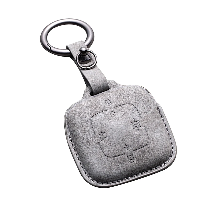 غطاء جلدي لمفتاح السيارة عن بعد ، واقي كامل لسلسلة مفاتيح فوب ، 4 أزرار ، 001X2021 من أجل ZEEKR 001 009