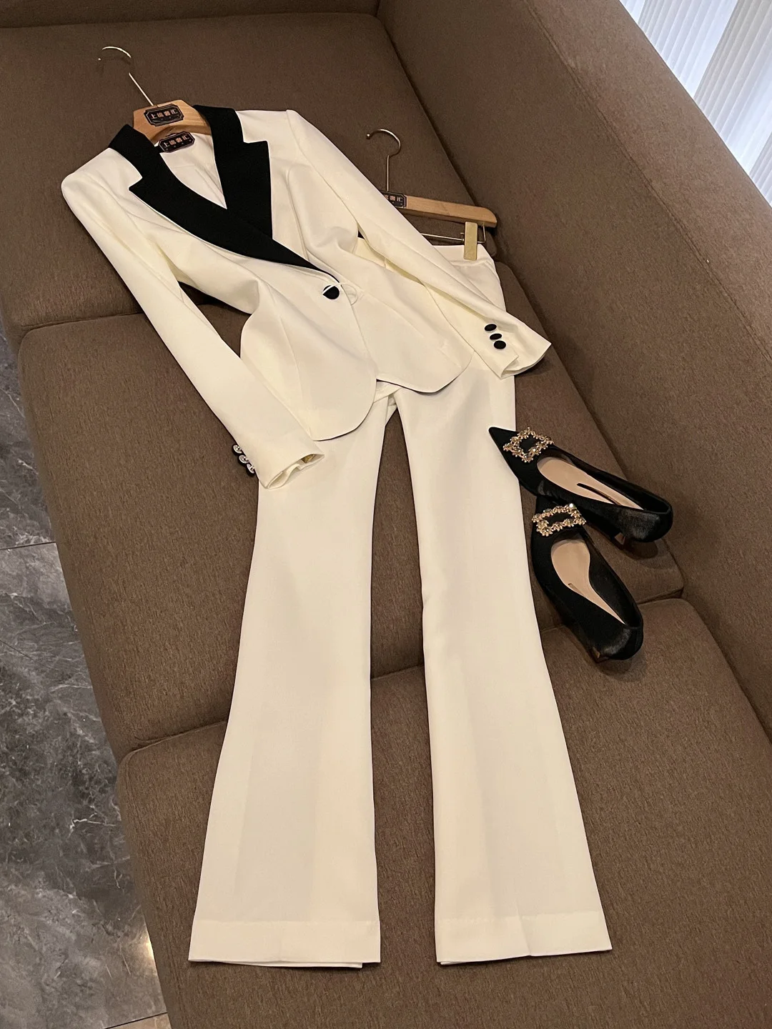 

Faionable Profional женская рабочая одежда, костюм на осень-зиму, Новое поступление, офисный формальный комплект верхней одежды Ele Lady Sle