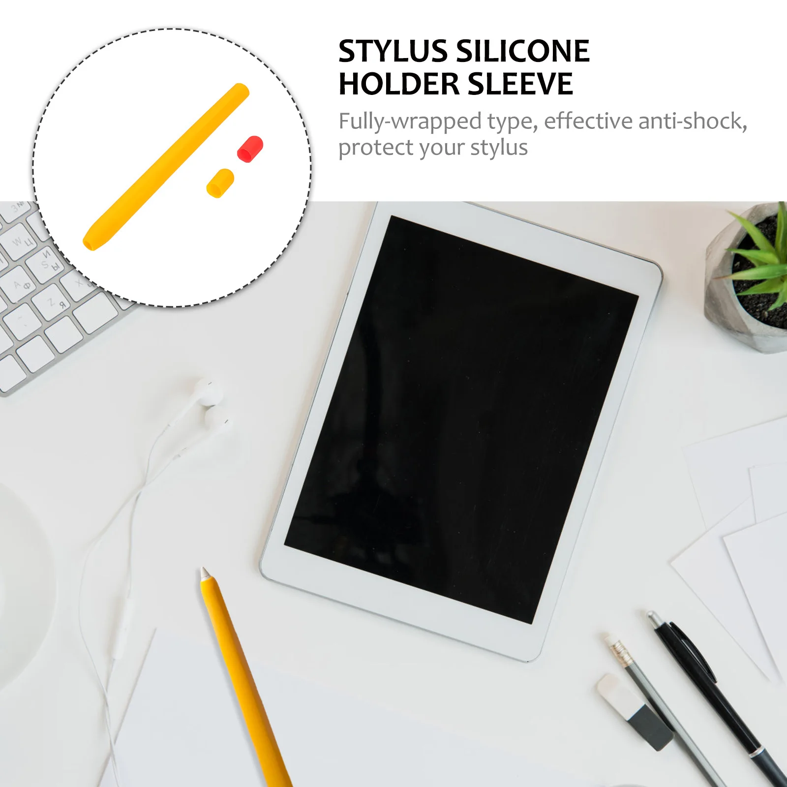 

Stylus Pen Accessories for Pencil 2 Nonslip Anti- Holder Thickened Drop-Resistant Recyclable Washable
