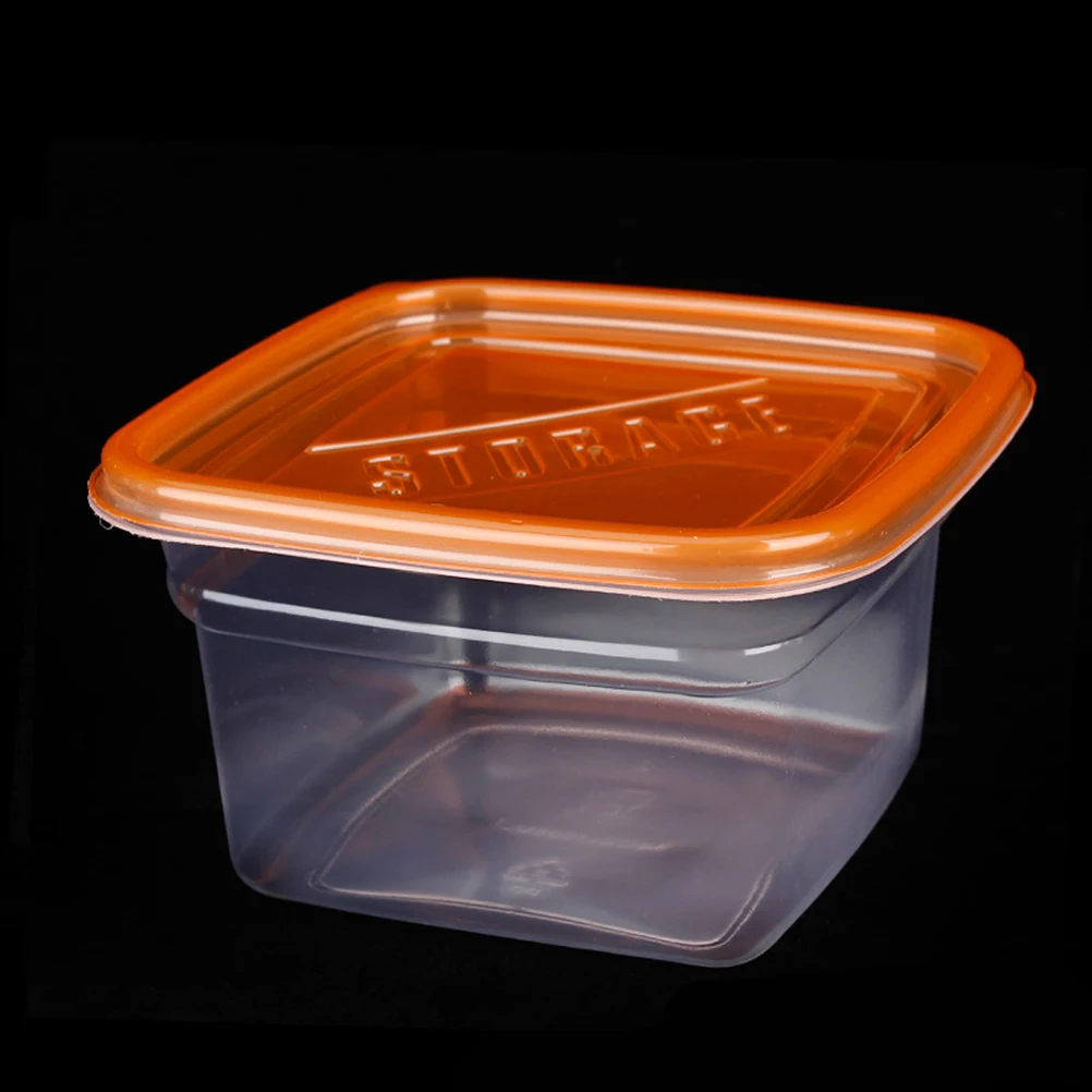 

10pcs Transparent Food Storage Boxes With Cover Lightweight Plastic Crisper For Fresh Fruit Vegetable Packing Store Home