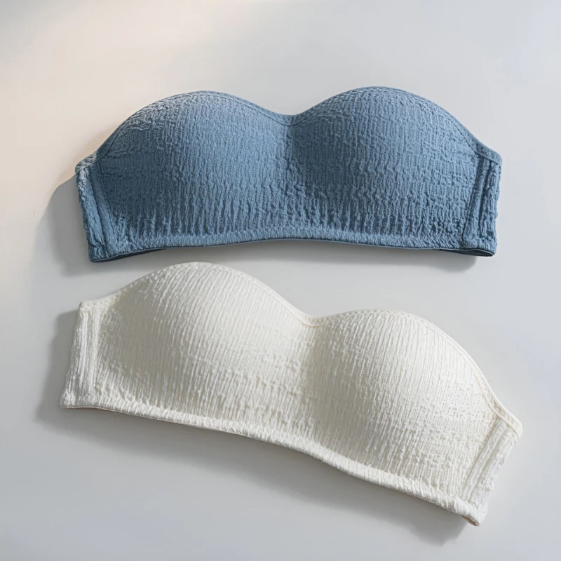 

A Strapless Bra For Young Girls, A Solid Colored Small Bra For Students Bra Wrapped Bra