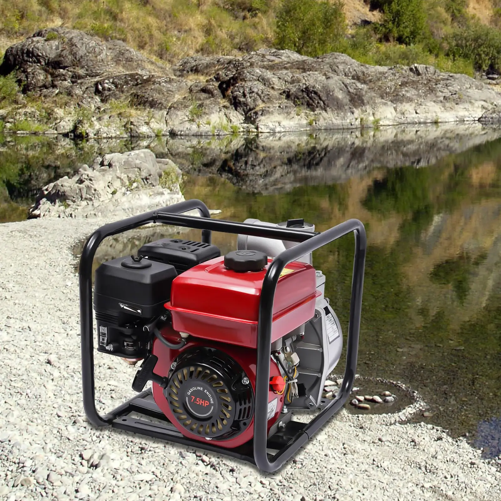 3inch Powered Water Pump 7.5HP 4-Stroke Gas Engine Water Pump 210cc Water Transfer Garden Farm Irrigation