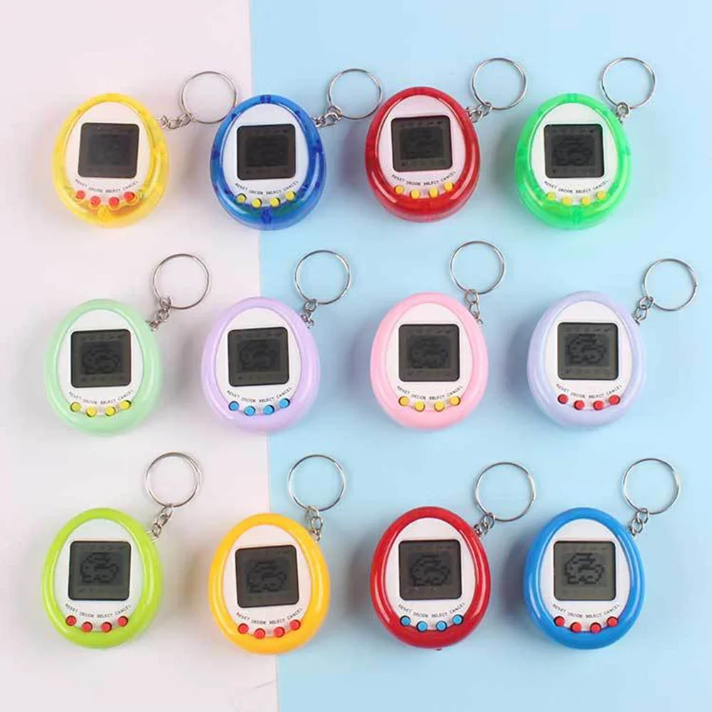 Macaron eletrônico tamagotchi brinquedo para animais de estimação chaveiro máquina de jogo crianças presentes educativos engraçado 90s nostálgico virtual cyber pet brinquedo