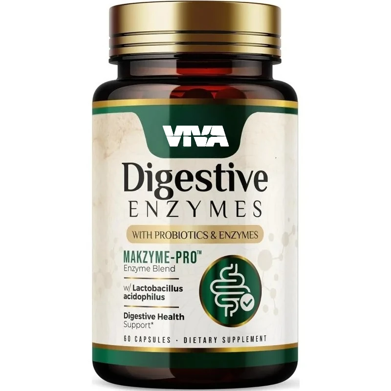 

Probiotic Digestive Enzyme Probiotic Capsules - Relieve bloating, support intestinal and digestive health -60 capsules