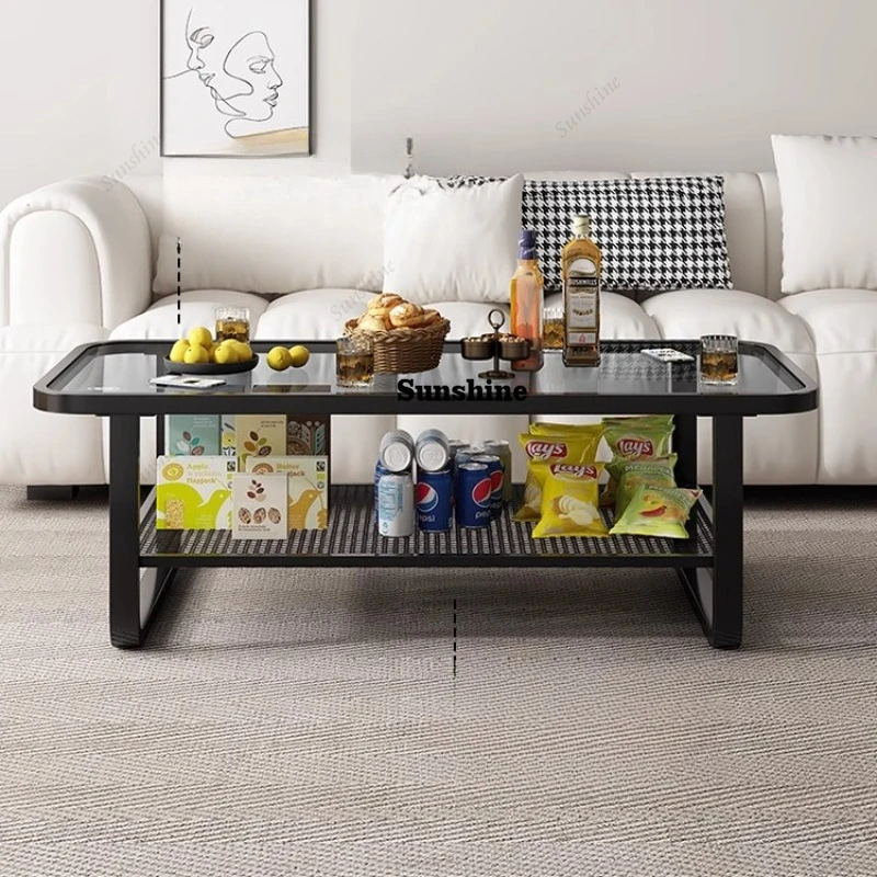 Acrylic Transparent Side Table Glass Transform Designer Storage Coffee Table Cute Writing Dinner Mesas Bajas Home Furniture