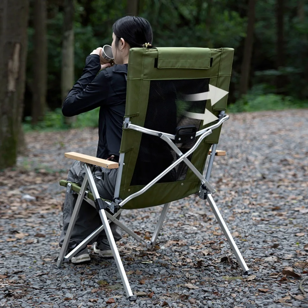 

LUING BOX Oxford Cloth Outdoor Camping Folding Portable Multifunctional Backrest Lightweight Portable Sartorial Fishing Chair
