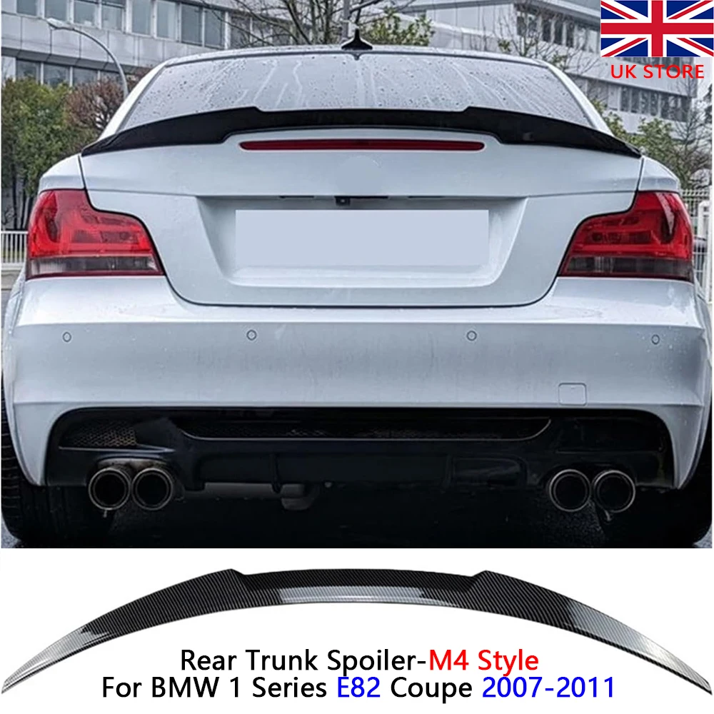 Aileron arrière style M4 E82 pour BMW Série 1 2007-2011, accessoires E82, becquet E82, pièces extérieures auto, VENTE FLASH
