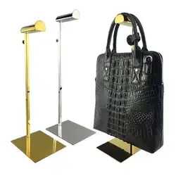 Store Clothing Stainless Steel Rack Men Women Bags Brace Handbag Hat Hanger Wig Hook Display Stand