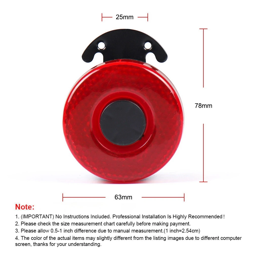 DC 12V-24V 105DB Auto Warning Siren Sound Signal Backup Alarms Horns with LED Beep Reverse Air Horn for the