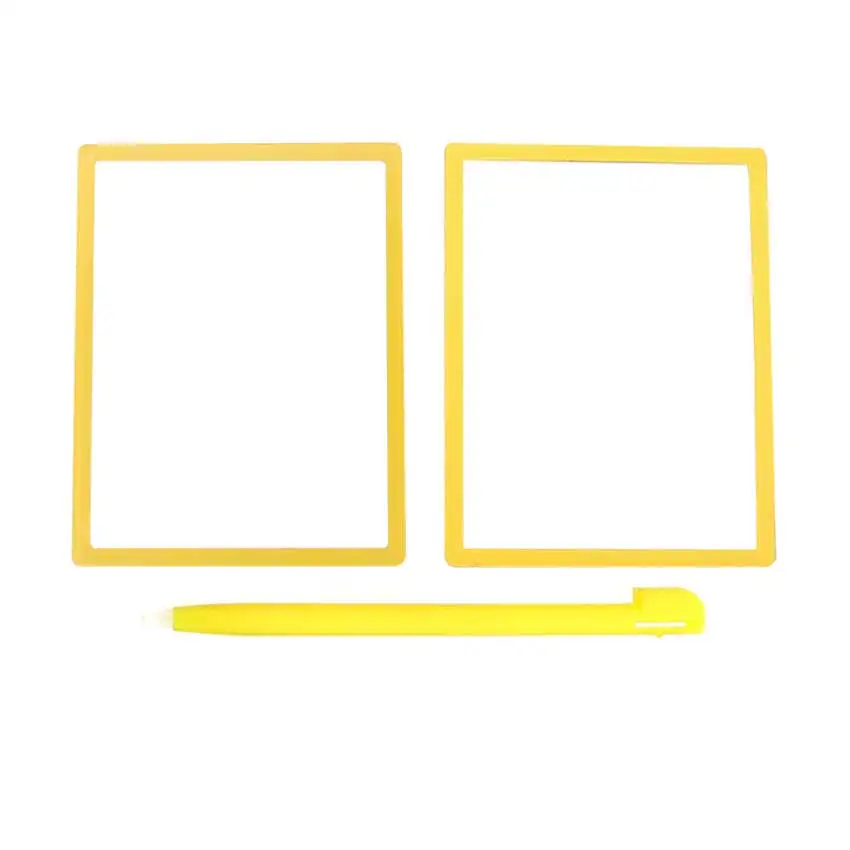 YuXi Top Upper LCD Screen Cover Bottom Lower Frame For DS Lite DSL for NDSL Game Console Plastic Lens Panel & Touch Stylus Pen