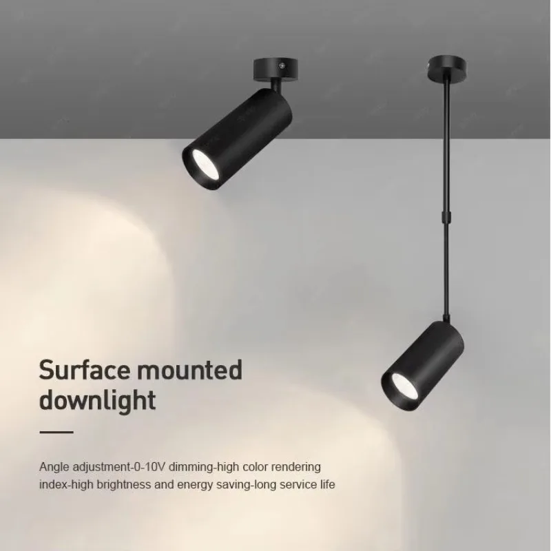 

Light Emitting Diode Spotlight Adjustable Mounting Surface Ceiling Cabinet Spotlight Indoor Room Bedroom Bookcase Lighting Light