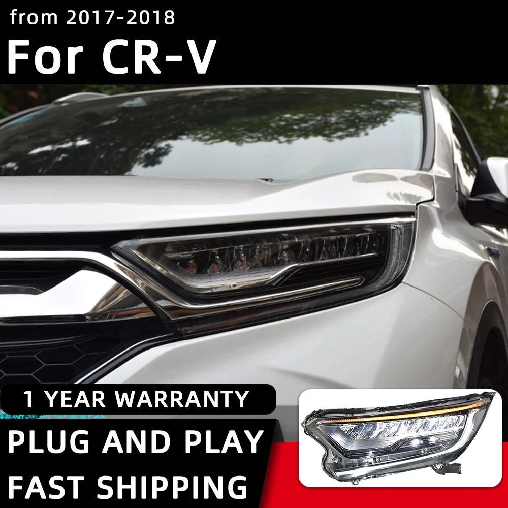 Car Styling Headlights for Honda CRV CR-V LED Headlight 2017-2018 Head Lamp DRL Signal Projector Lens Automotive Accessories