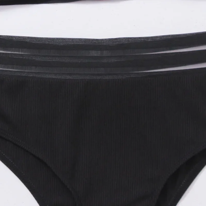 Women's Tank Top Push Up Swimsuit 2 Piece High Waisted Bikini Set for Women Color Block Bikinis Tummy Control Bathing Suit