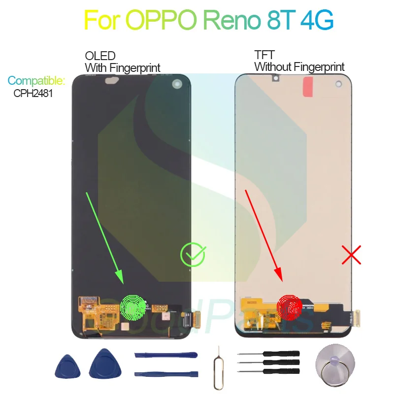 Picture 5: For OPPO Reno 8T 4G LCD Display Screen 6.4