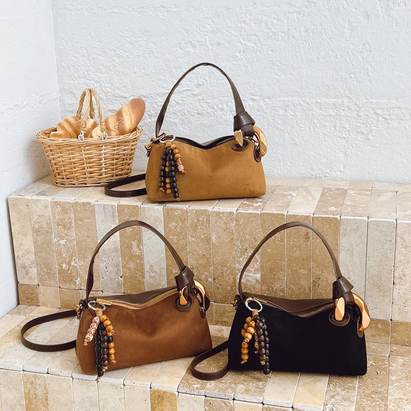 

2025 Vintage Shoulder Bag for Women, Genuine Leather Multi-way Crossbody Tote Purse, Retro Chic Large Capacity Handbag