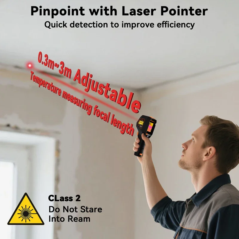 TI01 Handheld Thermal Imager Camera Non-Contact Thermometer 240X240IR Resolution Infrared Camera For Repair PCB, Pipeline Detect