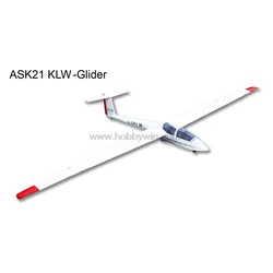 FlyFly Hobby RC Airplane ASK-21 KLW Slope Glider 2600mm ARF Fiberglass RC Model Sailplane