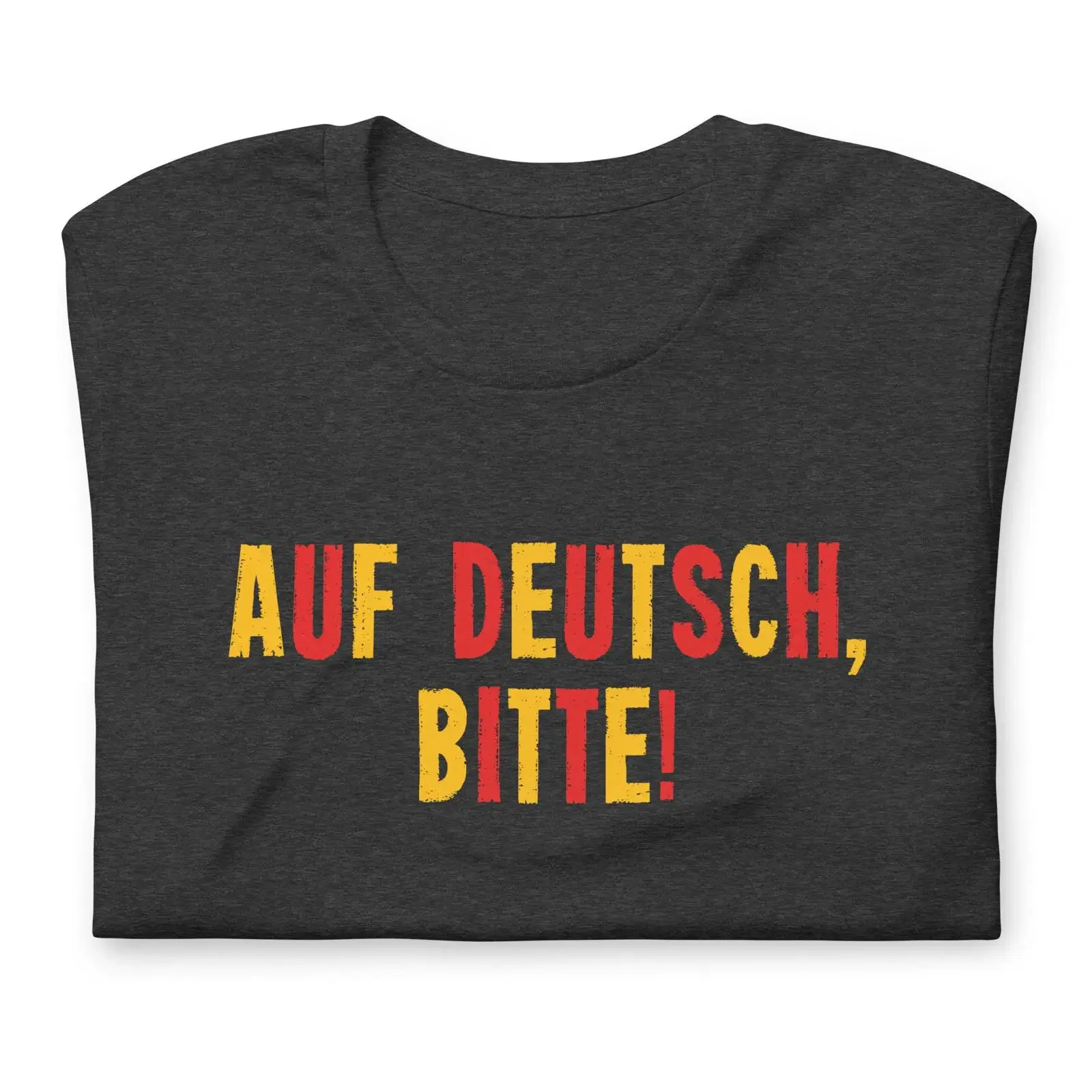 Auf Deutsch Bitte In German Please T-Shirt Lehrer Schüler Klasse Berlin Urlaub Reise Sprache Vintage Washed