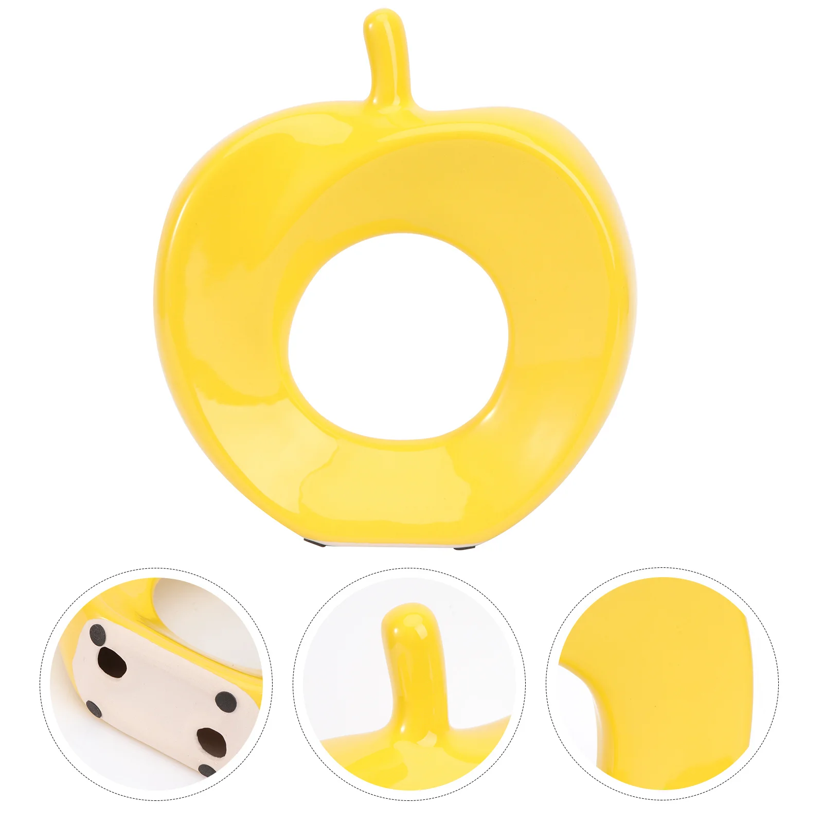 1 قطعة الحرف الخزفية على شكل التفاح زخرفة عيد الميلاد تصميم فريد من نوعه مهرجان ديكور المنزل الزينة الإبداعية هدية السيراميك