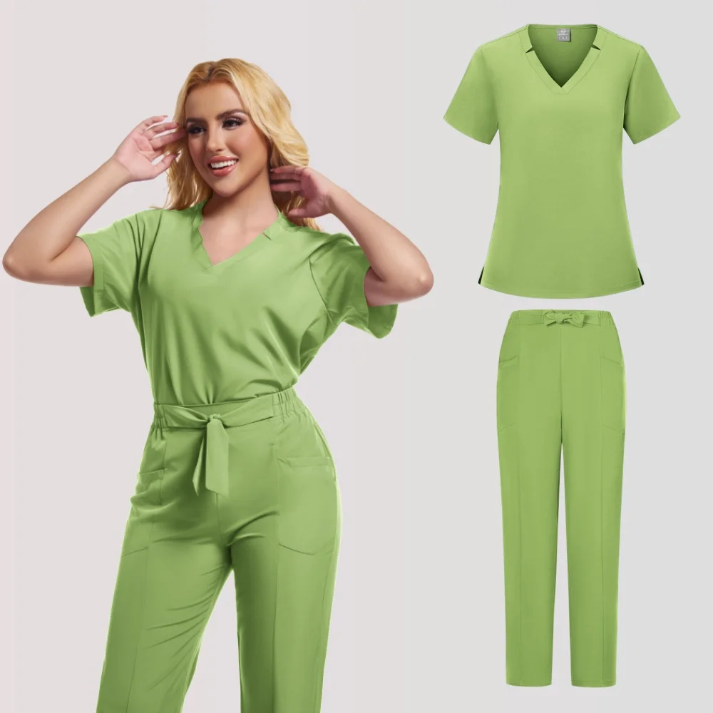 Uniforme de enfermera Unisex para hombre, conjunto de uniforme de belleza para mujer, accesorios de Hospital, trajes quirúrgicos, clínica Dental, tienda de mascotas, ropa de trabajo de laboratorio