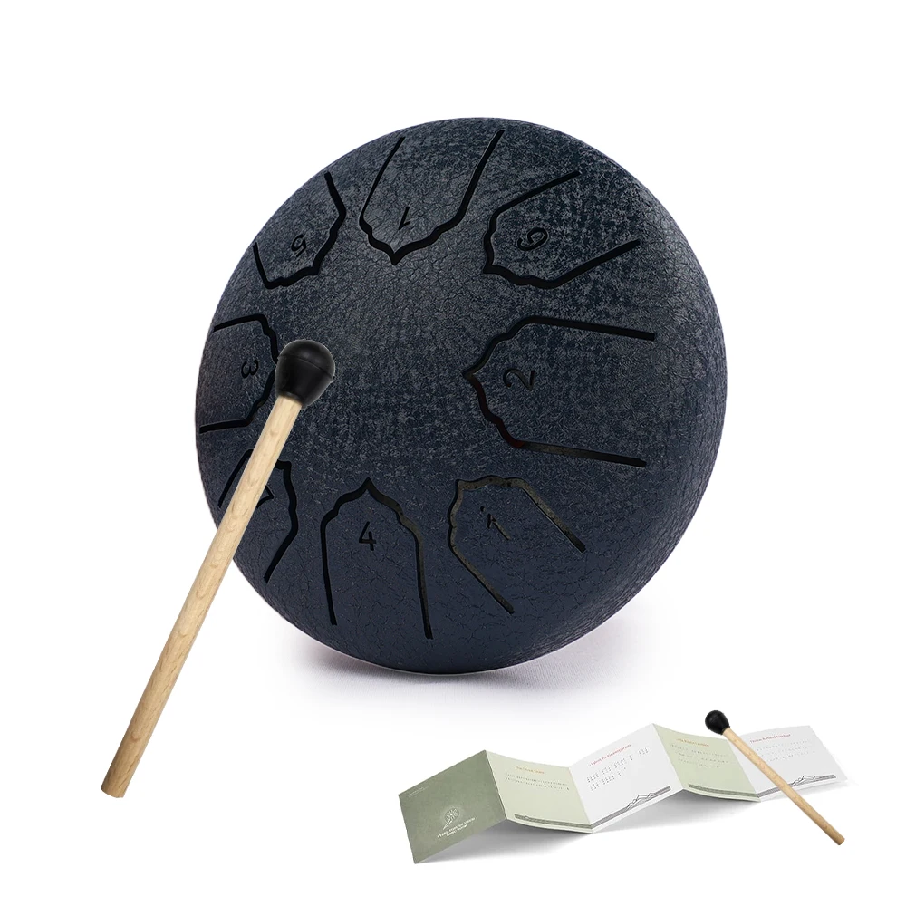 Mini-Zungentrommel aus Stahl, 10,2 cm, 8 Noten, Regentrommel für draußen, Zungentrommel aus Stahl, Regenglockenspiel, Musikinstrumente für Erwachsene und Kinder – Detail 12