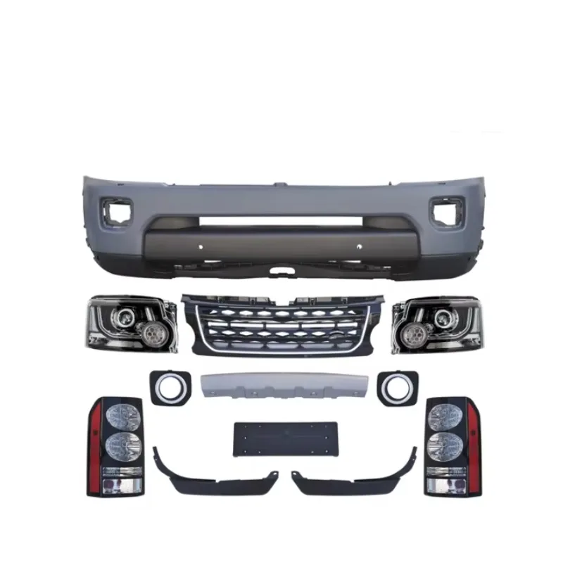 

PP Body Kit Bodykits for Discovery 3 Upgrade Discovery 4 with Headlight Taillight Front Grill Bumper Bumper Guard