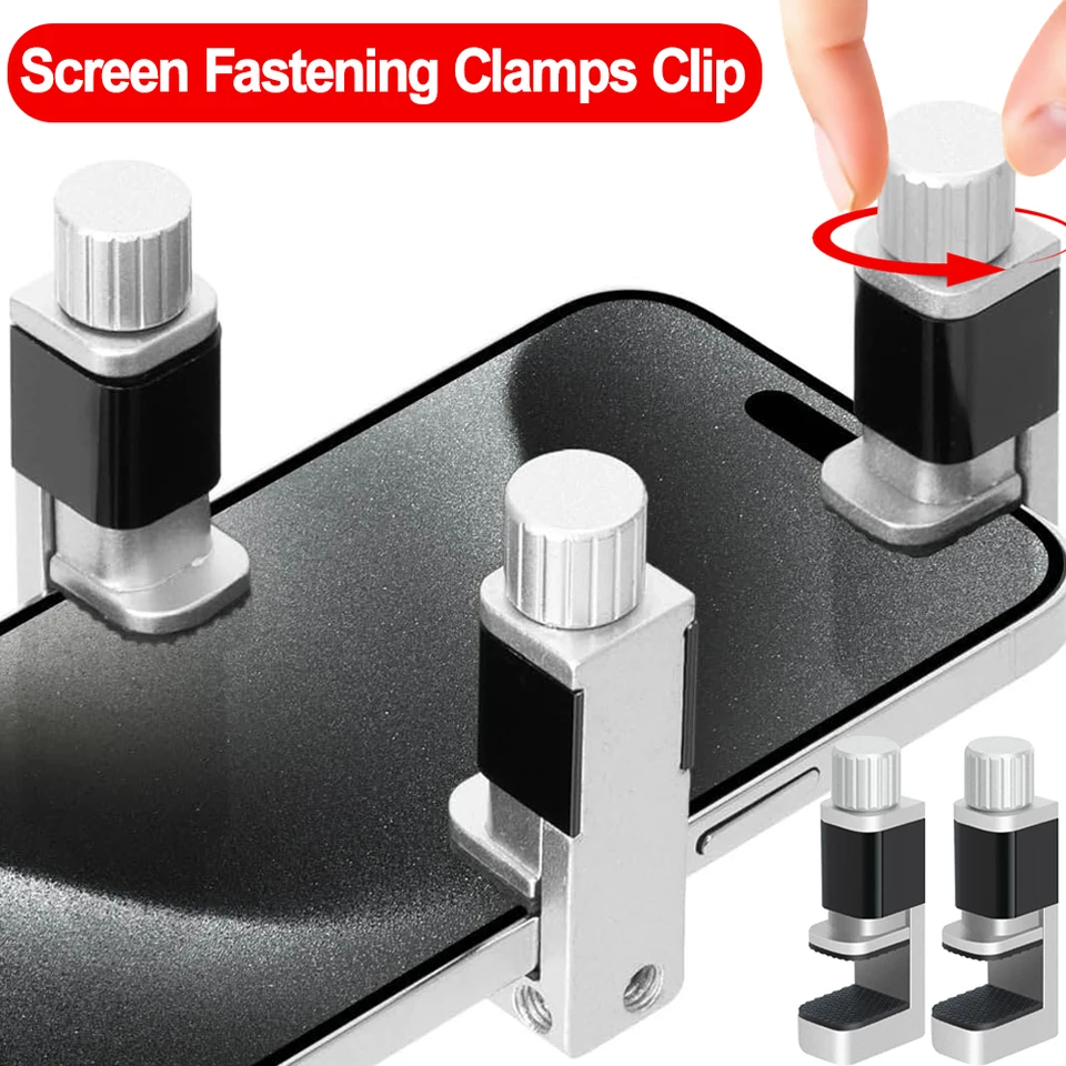 1-3 Piezas Pinza de Reparación de Pantalla de Teléfono, Herramienta Universal Ajustable de Fijación, Soporte para Pantalla LCD de Tableta, Clip para Marco 2