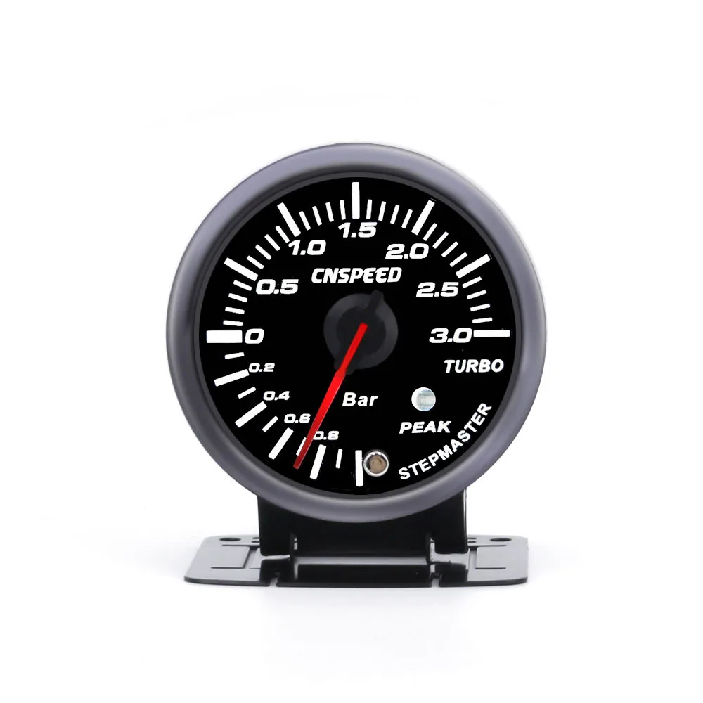

3,0 бар, 60 мм, 2,5 дюйма, новый турбодатчик наддува с проволочным корпусом, двойной светодиодный белый и янтарный дисплей с пиковым предупреждением, автомобильные аксессуары