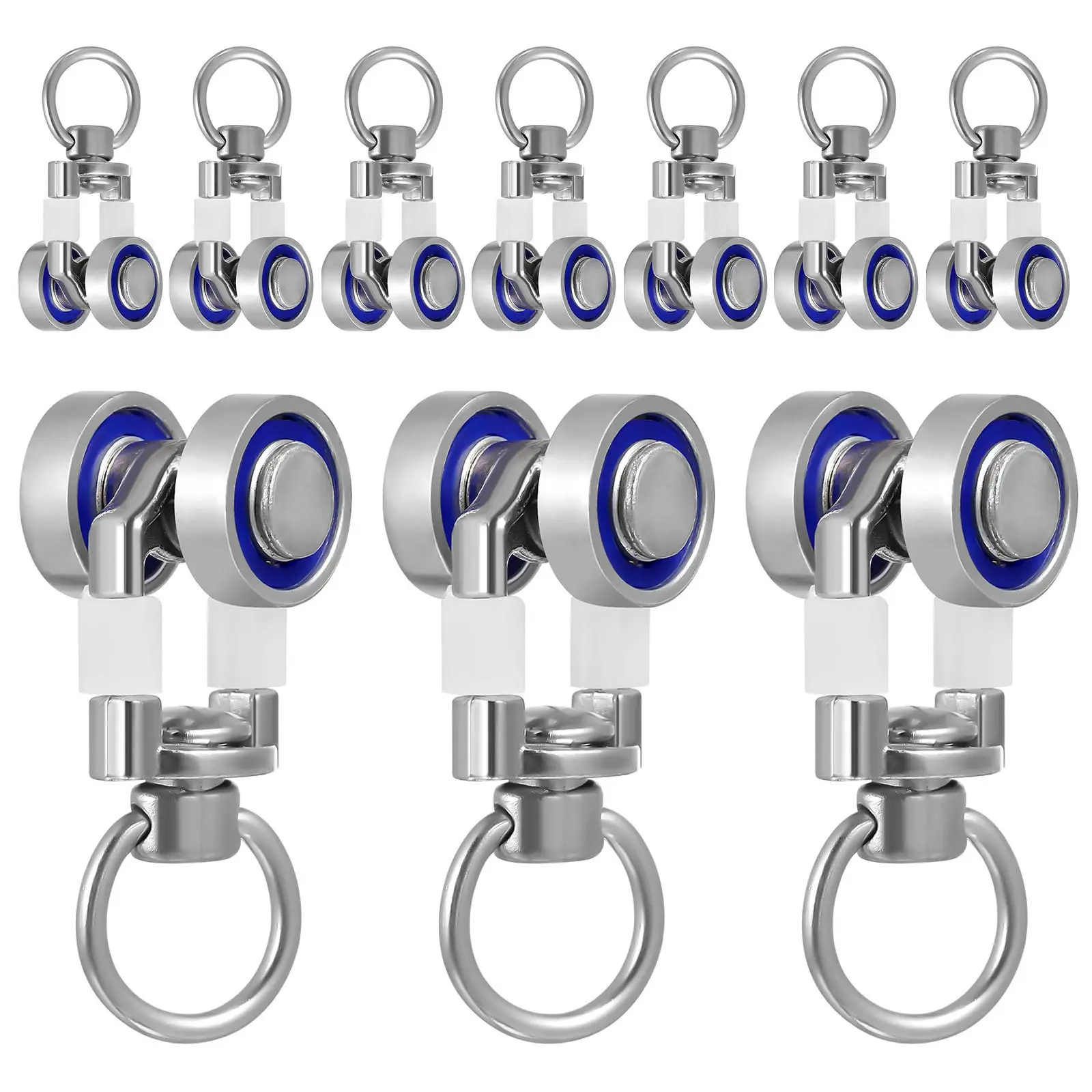 

10pcs Metal Bearing Roller Curtain Track Accessories Sliding Wheel Gliders Durable Smooth Various Curtains Window Hardware