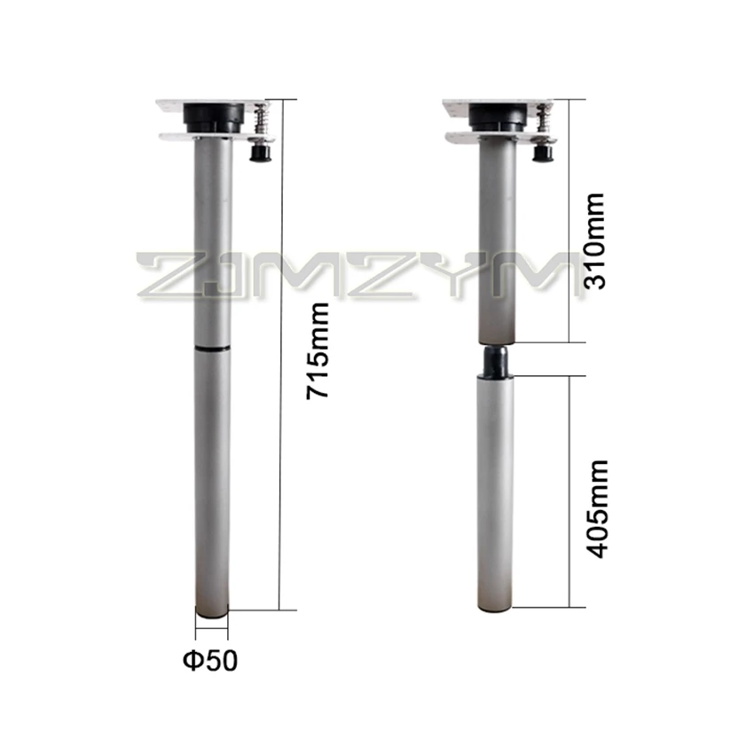 RV Rotating Table Leg Height Adjustable Desktop Extension Support Leg Detachable Wall Table Leg for Yacht Camper Van Caravan