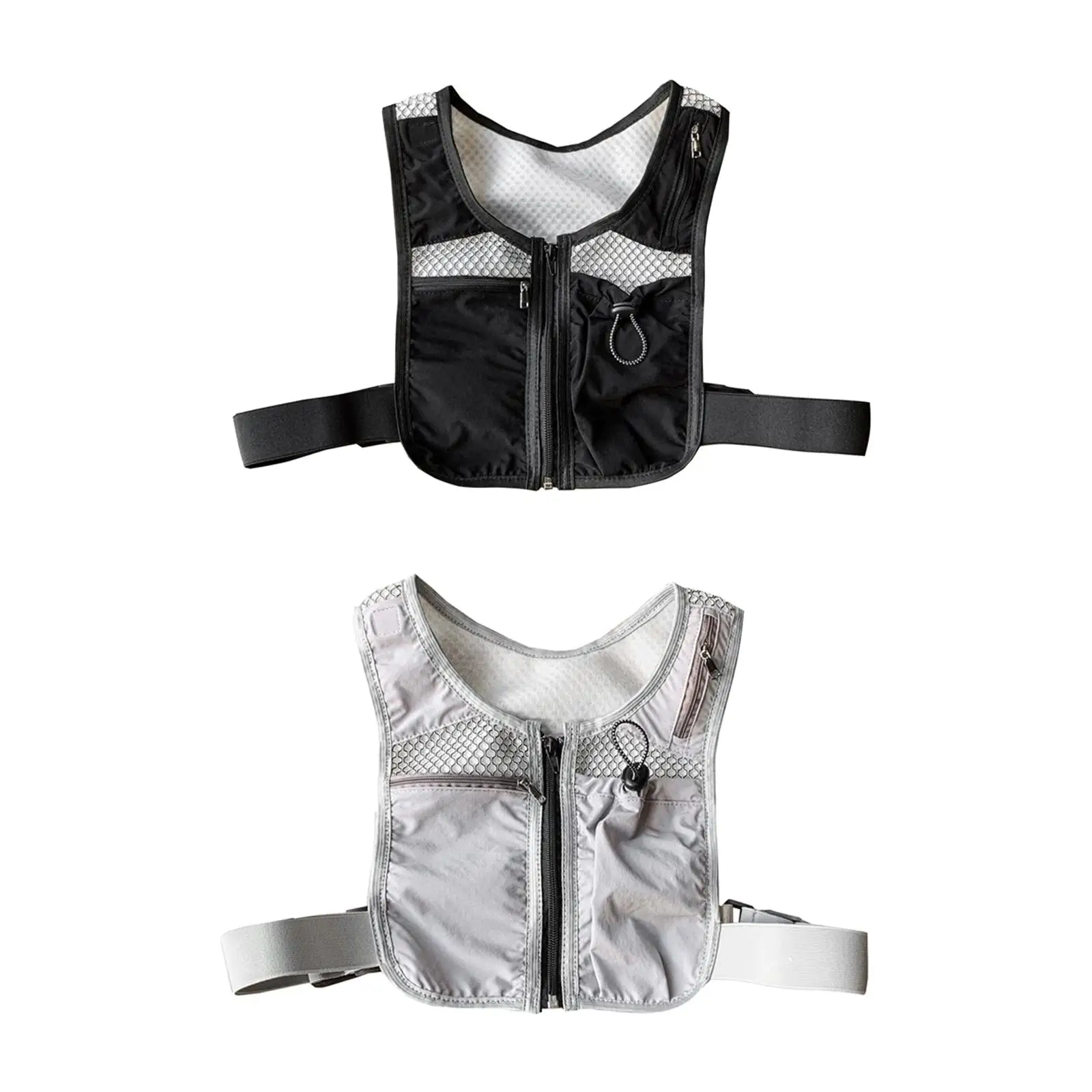 

Running Vest Bag with Pockets for Men Women Running Gear High Visibility Chest Pack Mobile Phone Chest Bag for Workout Hiking