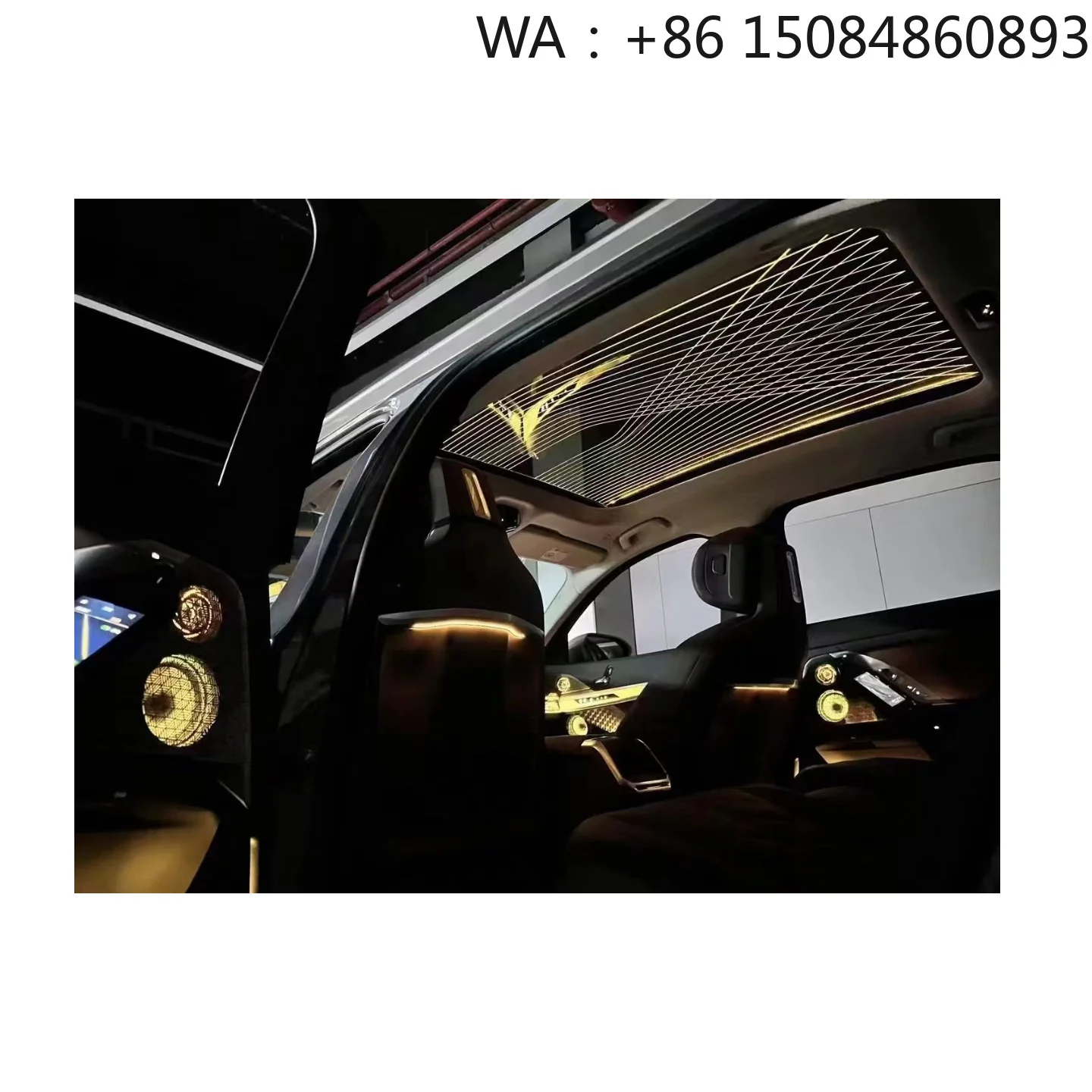 64 Color High Pitch Luminous Speaker LED Ambient Light Car Interior Upgrade Parts for X5 G05 X6 G06 X7 G07