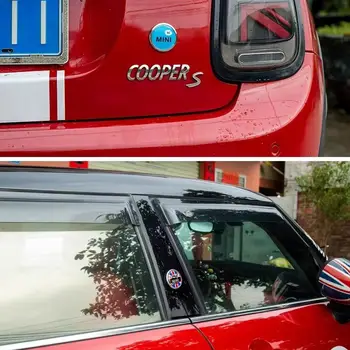 6公分金屬車側後窗貼紙徽章,適用於MINI COOPER JCW F56 F60 R60 R61 F60 Cooper S Countryman Paceman裝飾 8 最佳銷售 迷你鄉村人標誌 - №8