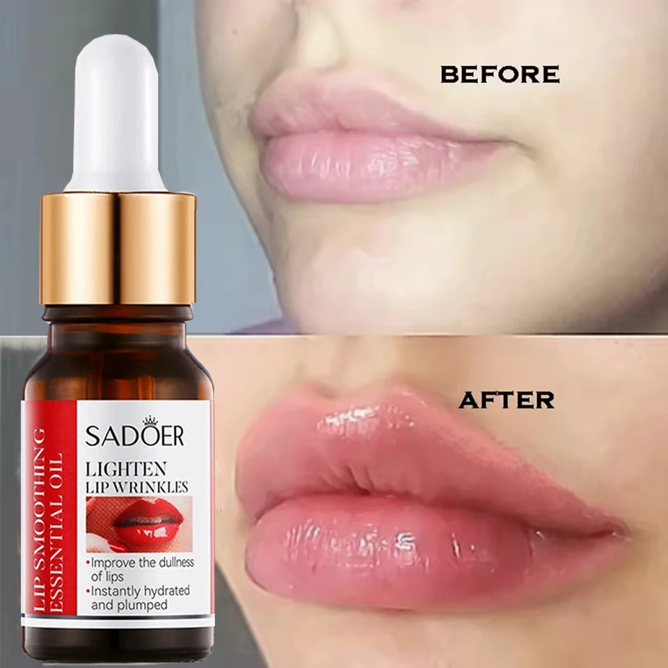 Instant Volumising Lip Plumper Oil Collagen Moisturizer Care Lip Mask Repairing Reduce Lip Fine Lines Brighten Makeup Lipgloss