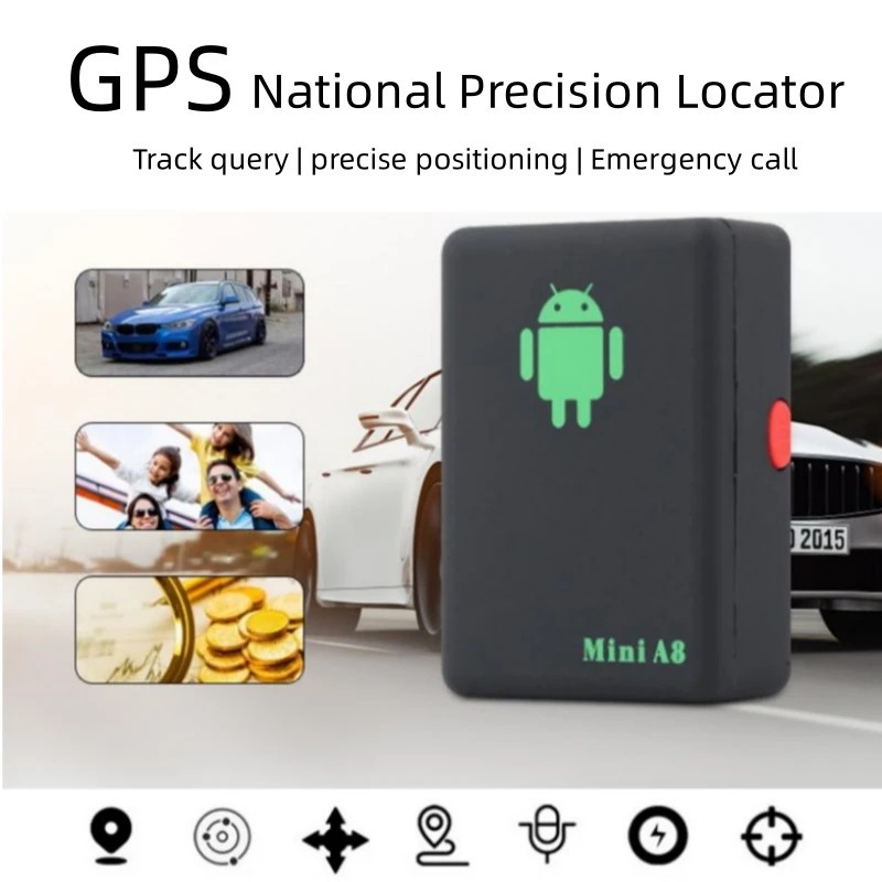 

A8 Locator Elderly Children Anti-lost Car Emergency Sos Alarm Anti-theft Locator Gps Tracking Locator Internal Battery